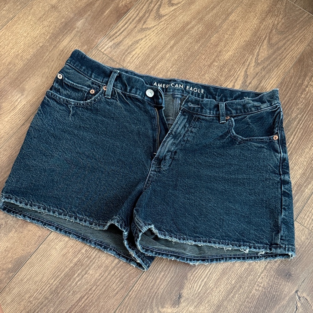 NWOT American Eagle Outfitters Strigid Dark Blue Jean Shorts - 12